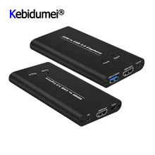 New USB3.0 HDMI 4K 60Hz Video Capture HDMI To USB Video Capture Card Adapter Game Streaming Live Stream Broadcast With MICinput