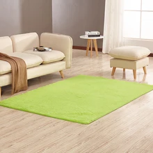 Короткий ворсистый большой ковер, ковер для спальни, гостиной, зеленый/розовый/белый пушистый коврик для йоги, Скандинавское украшение для дома, детский коврик для ползания