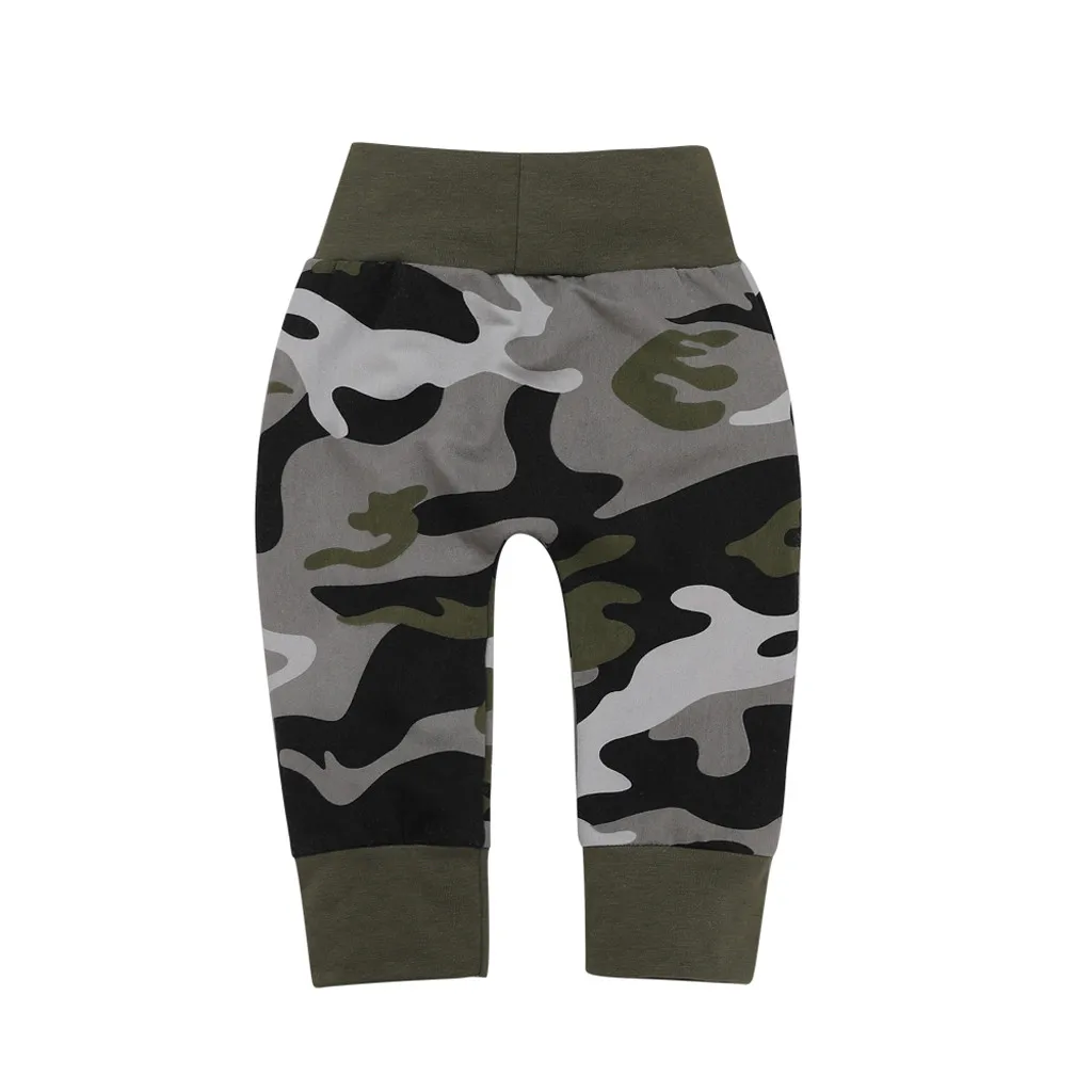 Newborn Baby Boys Camouflage Clothes Pocket Turtleneck Sweatshirt Pants Set Suit 2pcs Kids Infant Camo Outfits Clothing For Baby