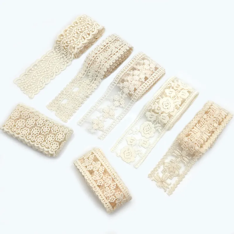 1 Yard Lace Decoration, DIY, Sewing Accessories, lace Skirt White, 3d flower, Embroidered lace Fabric And Crafts Lace Ribbon