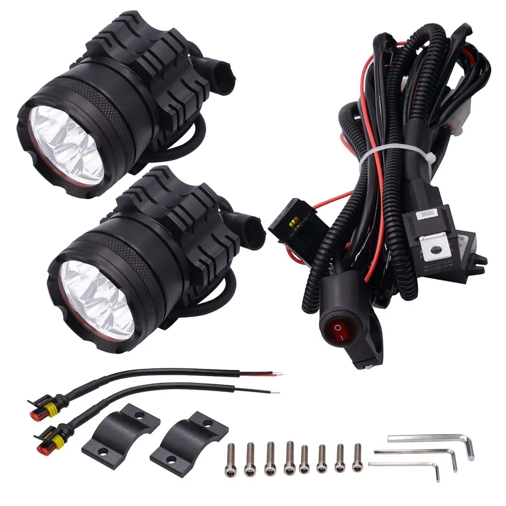 

Zh-738a4 Auto Parts Headlights 6 Led Lights Turn Signal Brake Light Warning Light Motorcycle Modification Accessories