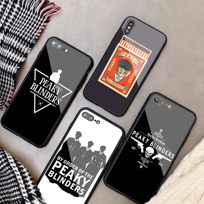 Чехол с закаленным стеклом Peaky Blinders Cross Logo Для iphone 11 Pro Max X 10 8 7 6 5 7Plus защитные чехлы |
