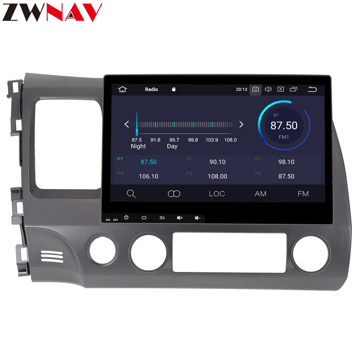 Excellent DSP 4+64 Android 9.0 car multimedia dvd player for HONDA Civic 2006-2011 GPS Navi Car Auto Radio audio stereo Video BT Head Unit 5