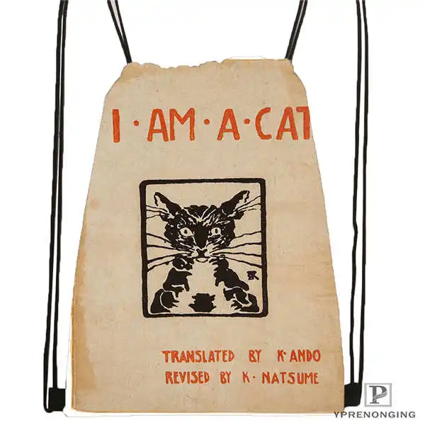 

Custom Le-Chat-Noir-mod Drawstring Backpack Bag Cute Daypack Kids Satchel (Black Back) 31x40cm#2018611-214