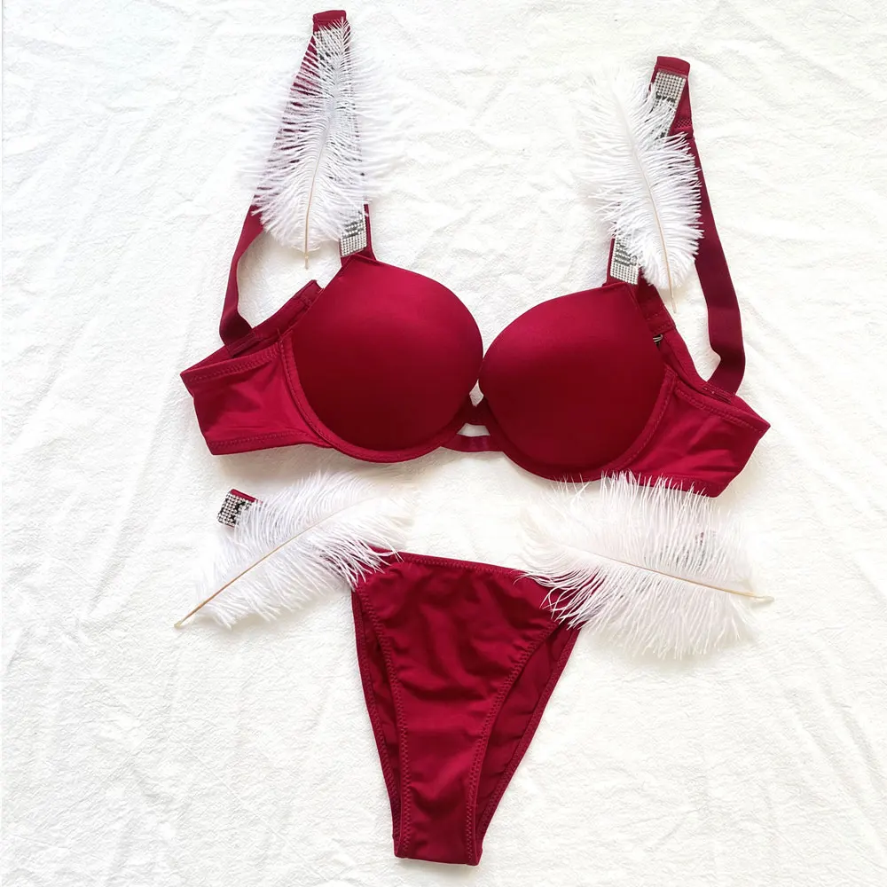 Push up grudnjaci za žene donje rublje seksi čipkasti print udoban bešavni grudnjak gornji dio sa slovnim dijamantima brend dizajn donje rublje Lenceri