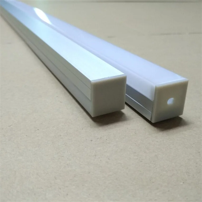Free Shipping Anodized LED Aluminum profile for led strips With PC Milky/Clear Cover End Caps and Clip 250m (125pcs)/ lot |