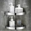 Bathroom Shower Corner Shelf SUS 304 Stainless Steel Shower Caddy Wall Mount Triangular Bathroom Shelves   with Hooks ► Photo 1/6