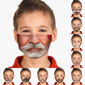 

2020 Fast Delivery bandana Children Funny Print Face sunscreen Breathable Washable Kids Cycling Outdoor Bandage Within 24 Hours