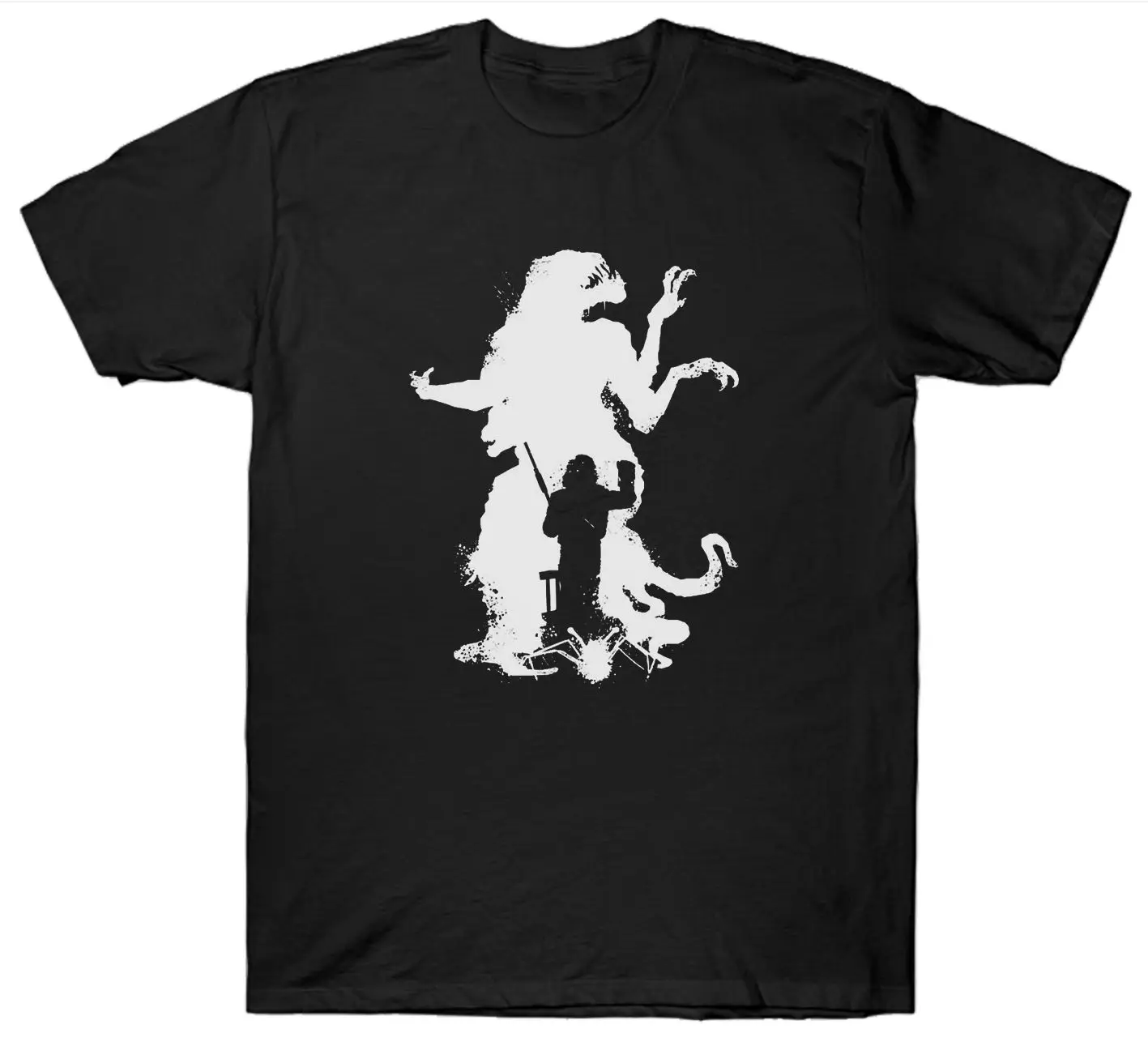 Футболка THE THING SCI-FI фильм ужасов культ топы 80-х. оптовая продажа футболка с