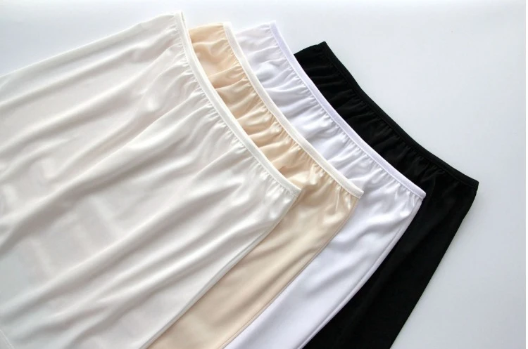 Нижняя юбка, полускользящая юбка, Нижняя юбка для женщин, женское нижнее белье, прозрачное, тонкое, имитирующее шелк, атлас, enagua mujer, сексуальное, летнее