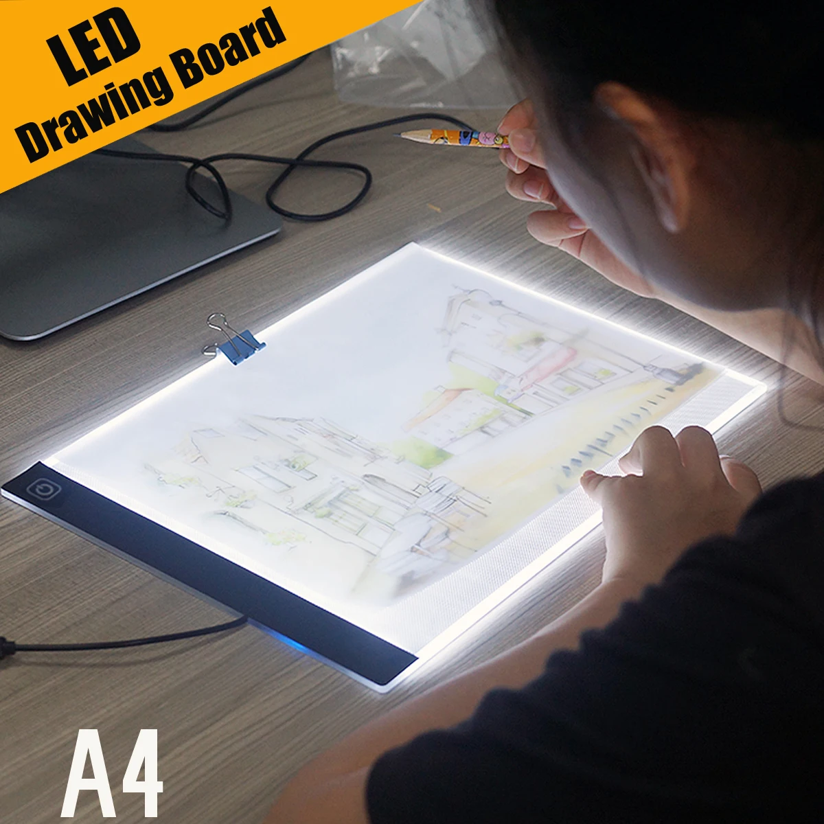 LED Tracing Light Box Board Art Tattoo A5/A6 Drawing Copy Pad Table Stenci