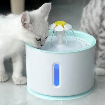 

2.4L Automatic Pet Cat Water Fountain Ultra Quiet USB Dog Drinking Fountain Drinker Feeder Bowl Pet Drinking Fountain Dispenser