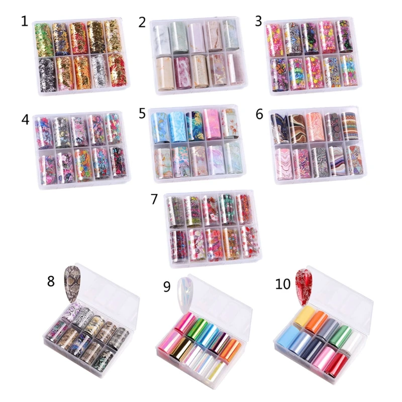 

1 Set Reflective Mirror Foil Paper Marbling Fillers Epoxy Resin Jewelry Fillings 83XF