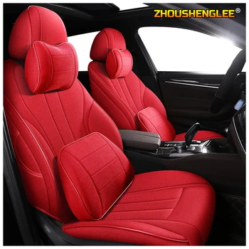 

ZHOUSHENGLEE Custom FLAX car seat covers set For LEXUS ES ES250 ES350 ES300h ES240 ES200 ES260 CT CT200h Automobiles Seat Cover