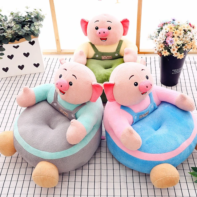 Disney Children's Sofa Mickey Mouse Cartoon Children Chair Baby Seat  Armchair for Children Plush Toy Baby Learn To Sit Pouf Doll - AliExpress