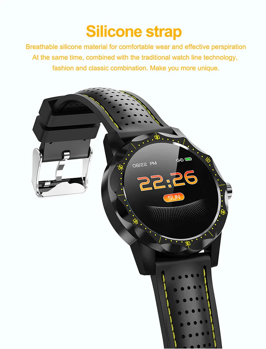 SKY1 спортивные Смарт-часы для студентов IP68 Водонепроницаемые Смарт-часы мониторинг сердечного ритма кровяного давления фитнес-трекер Браслет часы