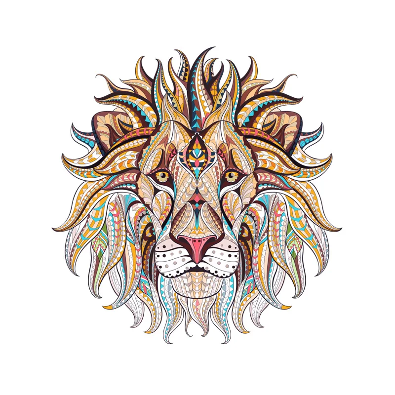 Personality Fashion Decorated Lion Head Car Sticker Window Decoration Windshield High Quality Vinyl Scratches Waterproof PVC