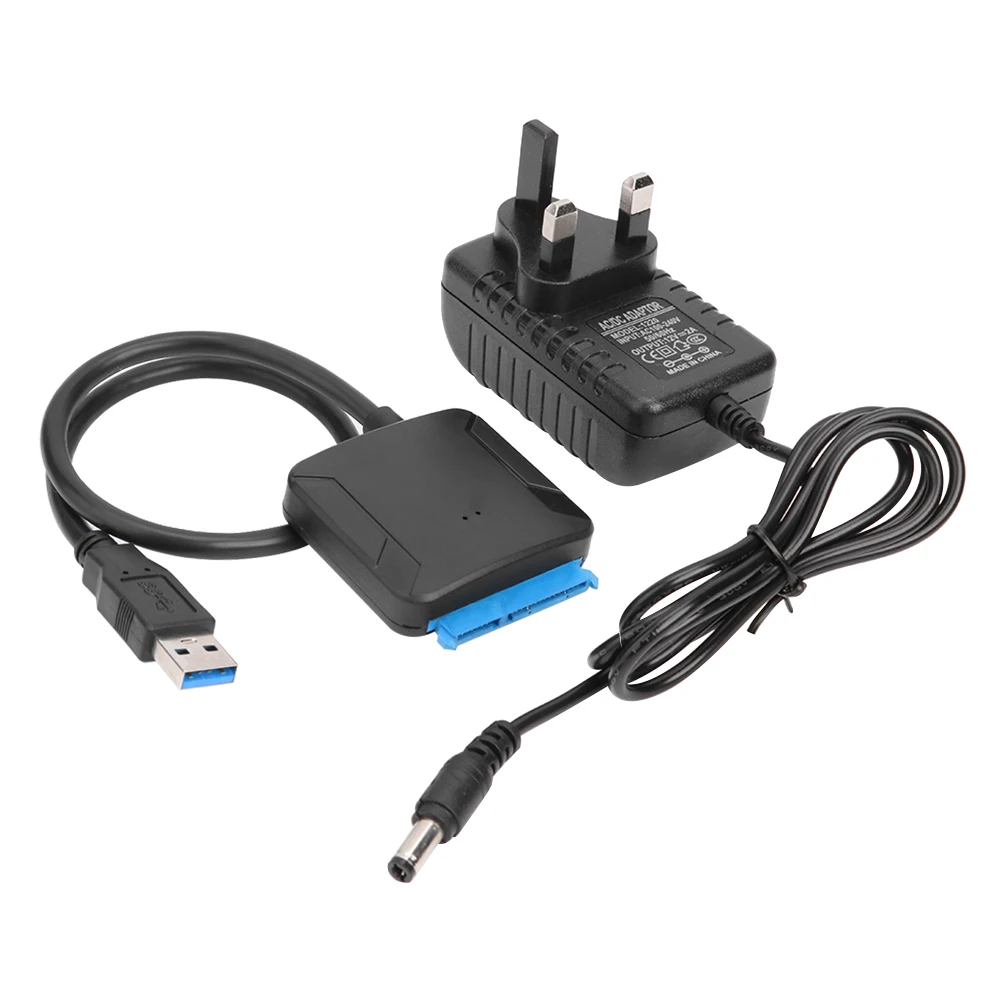 USB 3.0 to SATA 3 Adapter Cable for 2.5/3.5 Inch External HDD SSD Description Image.