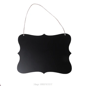 

Rectangle Hanging Wood Blackboard Double Sided Erasable Chalkboard Message Board S09 20 Dropship