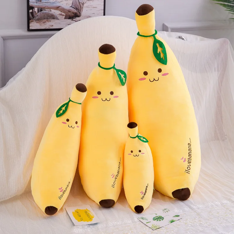 

Creative down cotton imitation fruit banana pillow cute banana plush toy