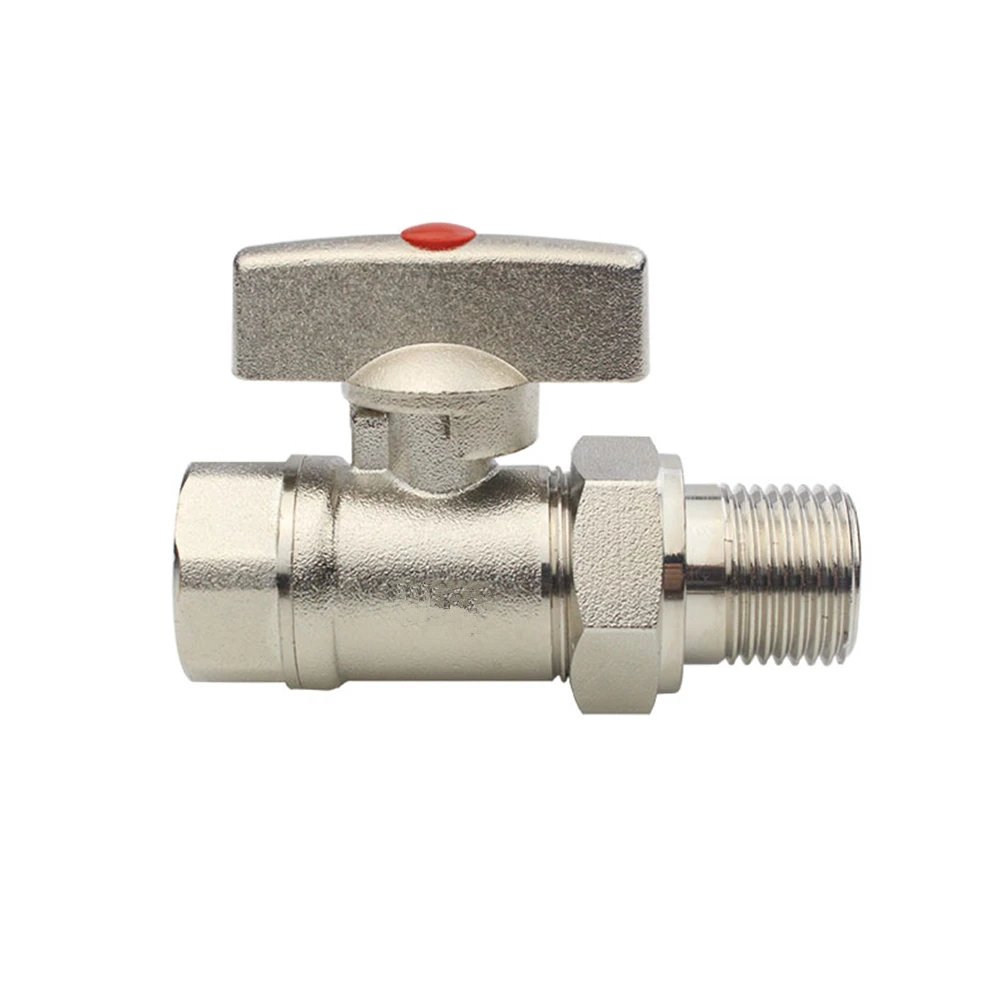 Full Copper 4 points Large Flow Thickening Inner And Outer Wire Live Connection Ball Valve Heating Through Switch Ball Valve
