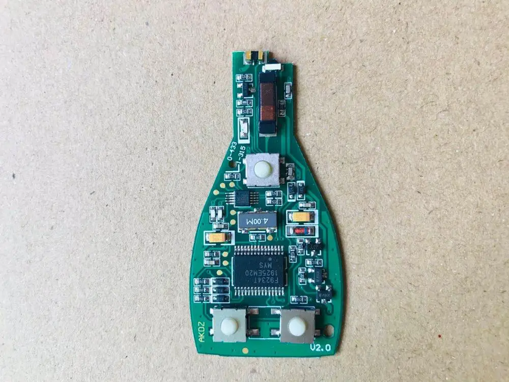 3 кнопки Smart Remote Key 315 МГц/433 МГц fob для Mercedes Benz После 2000 + NEC & BGA замена чипа NEC|Ключ от