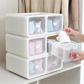 

Storage Box Underwear Socks Grids Drawer Organizer Thick Plastic Divider Container Tie Basket