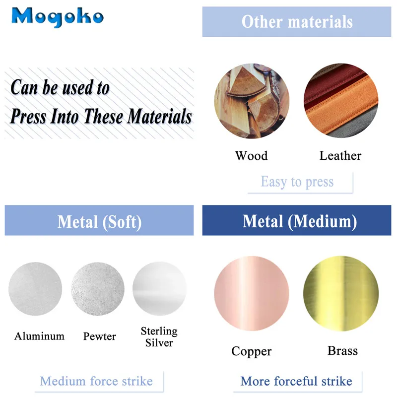 6mm Metal Stamp Punching Tool Aluminium Leather Craft Stamps