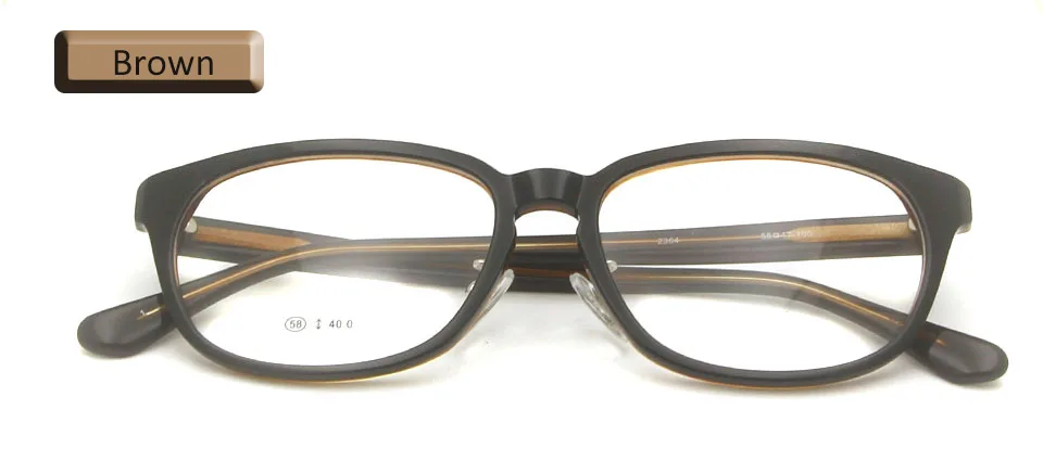 eye glasses brown Большие оправы очков, мужские очки, овальные ацетатные очки, женские оптические очки по рецепту, большие очки - Цвет оправы: eye glasses brown