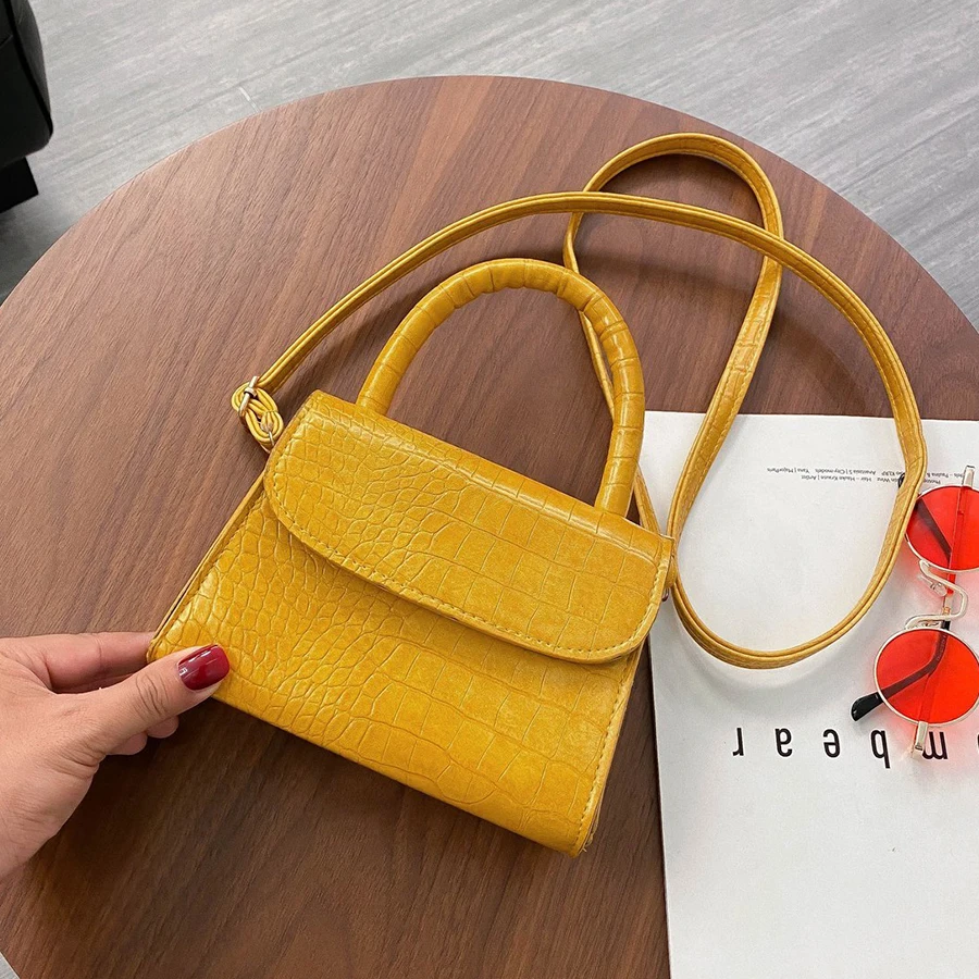 2021 Alligator Pattern Mini Crossbody Bags for Women 2020 PU Leather Shoulder Bag Fashion Ladies Designer Small Women's Handbag | Багаж и