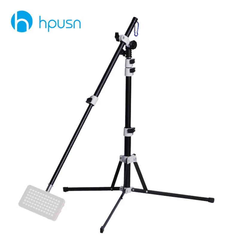 Hpusn B4X Photography Light Stand Dual-use Flash Speedlite Umberlla Softbox Tripod Aluminum Alloy Holder for Photo LED Lighting