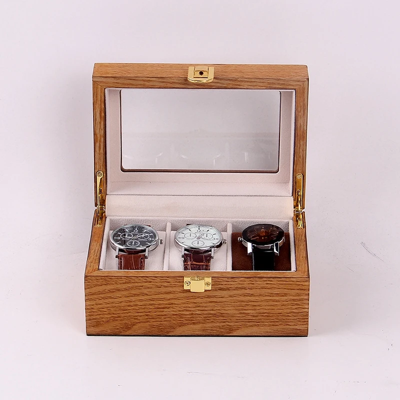 Новая деревянная коробка-органайзер для часов, Деревянный чехол для часов, модная упаковка для хранения часов, подарочные коробки, чехол для ювелирных изделий