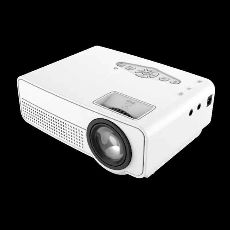 02 US Plug Светодиодный Hd мини-проектор для дома Theate встроенный динамик Hd AV USB SD HDMI детский подарок мультимедийный проектор портативный проектор - Цвет: 02 US Plug