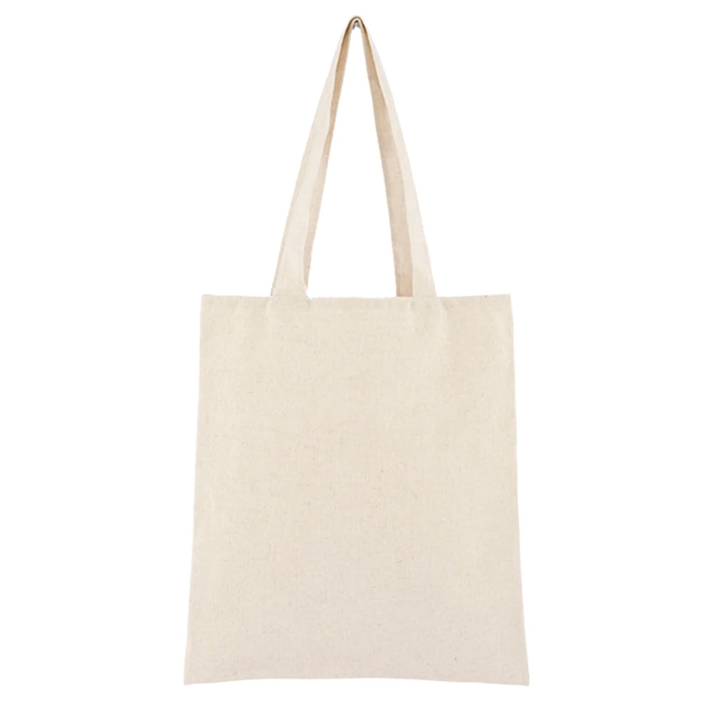 

Natural Solid Universal Washable Multipurpose Large Capacity School Storage Shopping Tote Bag Soft Cotton Blend Reusable