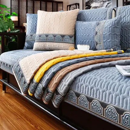 Универсальная подушка для дивана на четыре сезона, Современная Новая китайская Нескользящая плюшевая наволочка, полотенце