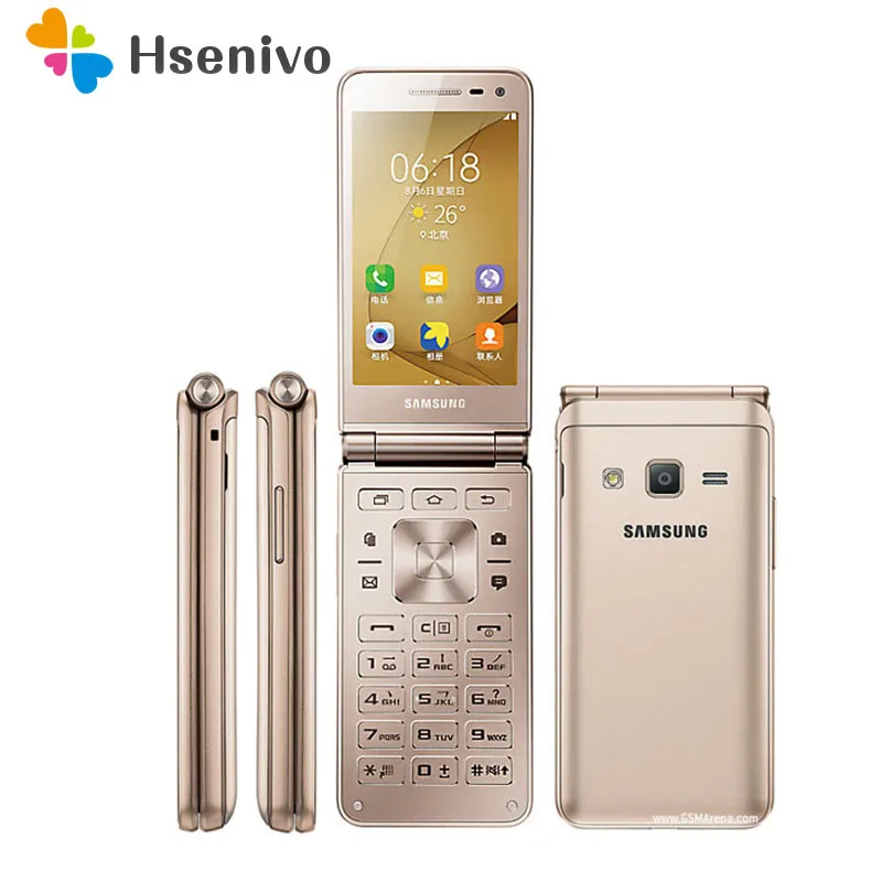 Samsung Galaxy Folder G1600 смартфон с 5 дюймовым дисплеем четырёхъядерным процессором ОЗУ 2
