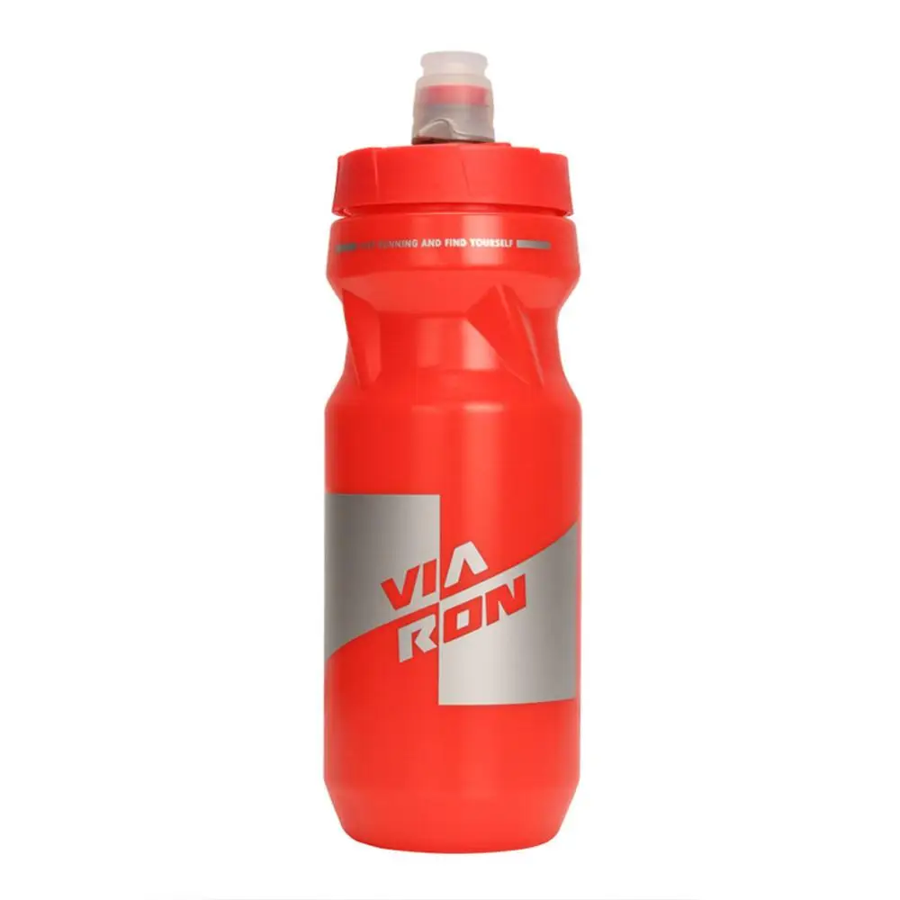 red Спортивная бутылка для воды 610 мл 21 унц. BPA Free Push/Pull cap для спорта на открытом воздухе, фитнеса, велоспорта, пеших прогулок - Цвет: red