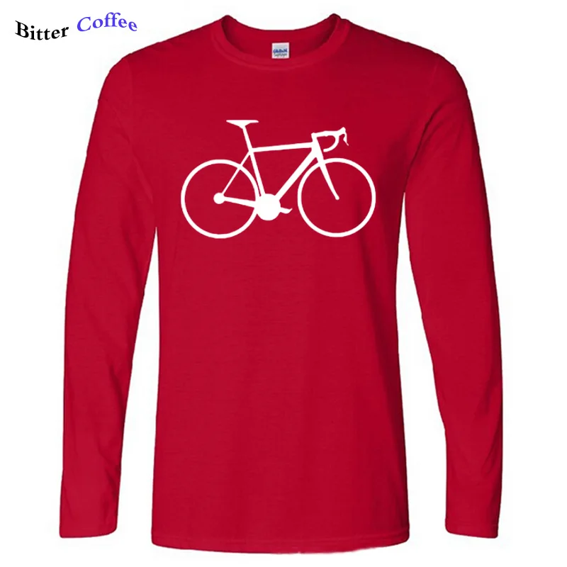 Новейшая Мужская Осенняя повседневная мужская одежда для гонок дорожный Байкерский цикл Мужская футболка отличного качества забавные мужские хлопковые футболки XS-2XL