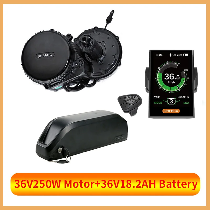 36V250W 18.2AH C18 BBS01B BBS01 Bafang 36V250W Середина привода samsung батарея Электрический мотор комплект с 36 В батарея в samsung литий-ионная батарея для электровелосипеда - Цвет: 36V250W 18.2AH C18
