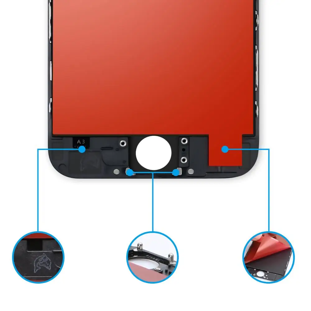 AAA Pantalla For iPhone 6 6S 7 8 Plus LCD Display Touch Screen Digitizer Frame Full 4