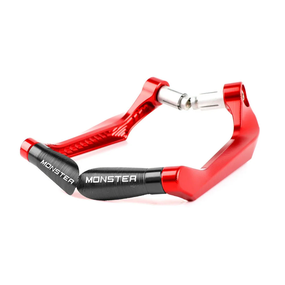 Red Black 7/" 22 мм CNC алюминиевые Рычаги Тормозная система сцепления для DUCATI MONSTER 1200 S/R 797 821 696 695 - Цвет: Red Black