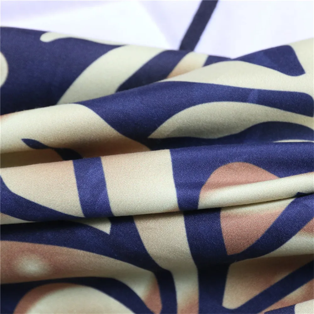 3D Bronzing Flower 3 Pieces Duvet Cover Set Floral Collection Bedding Set Soft Bed Cover King Queen AU Single Double