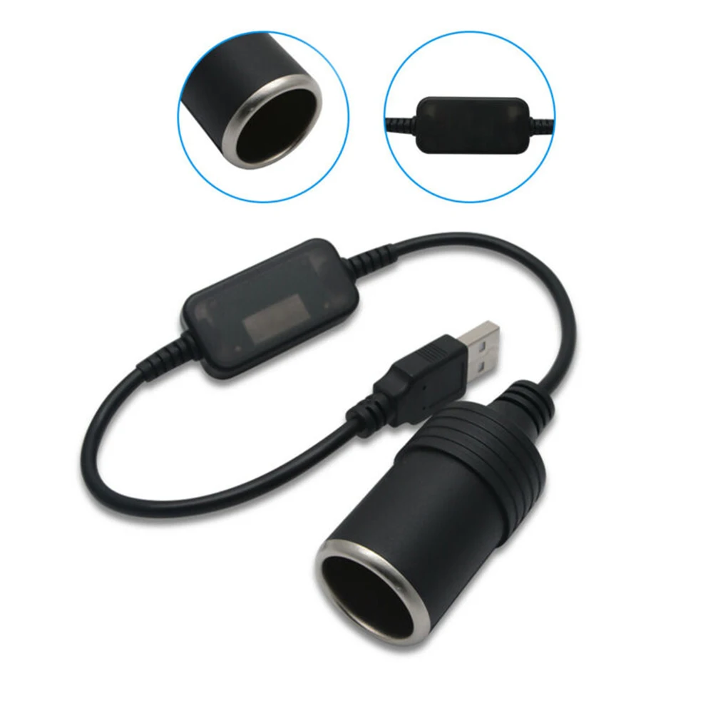 Авто USB для питания прикуривателя зарядное устройство 12V 2A адаптер кабель Часть