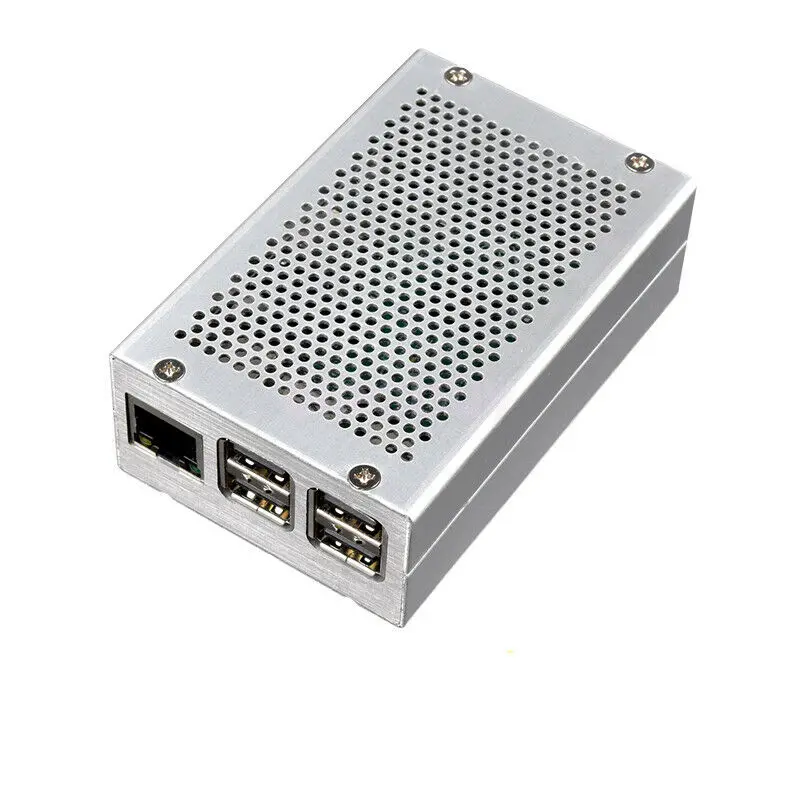 Для Raspberry Pi 4 модель металлический чехол корпус из алюминиевого сплава совместим с Raspberry Pi 4