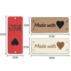 20/50Pcs Made With Love PU Leather Labels Handmade Tags For Clothes Hand Made Sewing Knitting Label Gift/Bag Decoration 5x2CM ► Photo 2/6