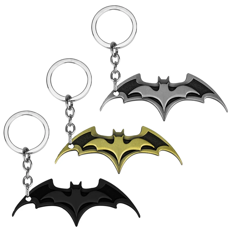 

Movie Series Key Chain Batman Chain 3 Colors Keyring Keychain for Keys Chaveiro Llavero Key Ring Key Holder porte