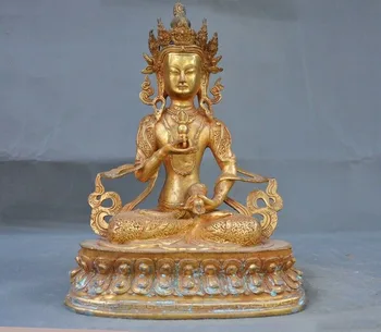 

wedding decoration Tibet Buddhism bronze gilt Vajrasattva Vajradhara Tara Kwan-yin Buddha statue