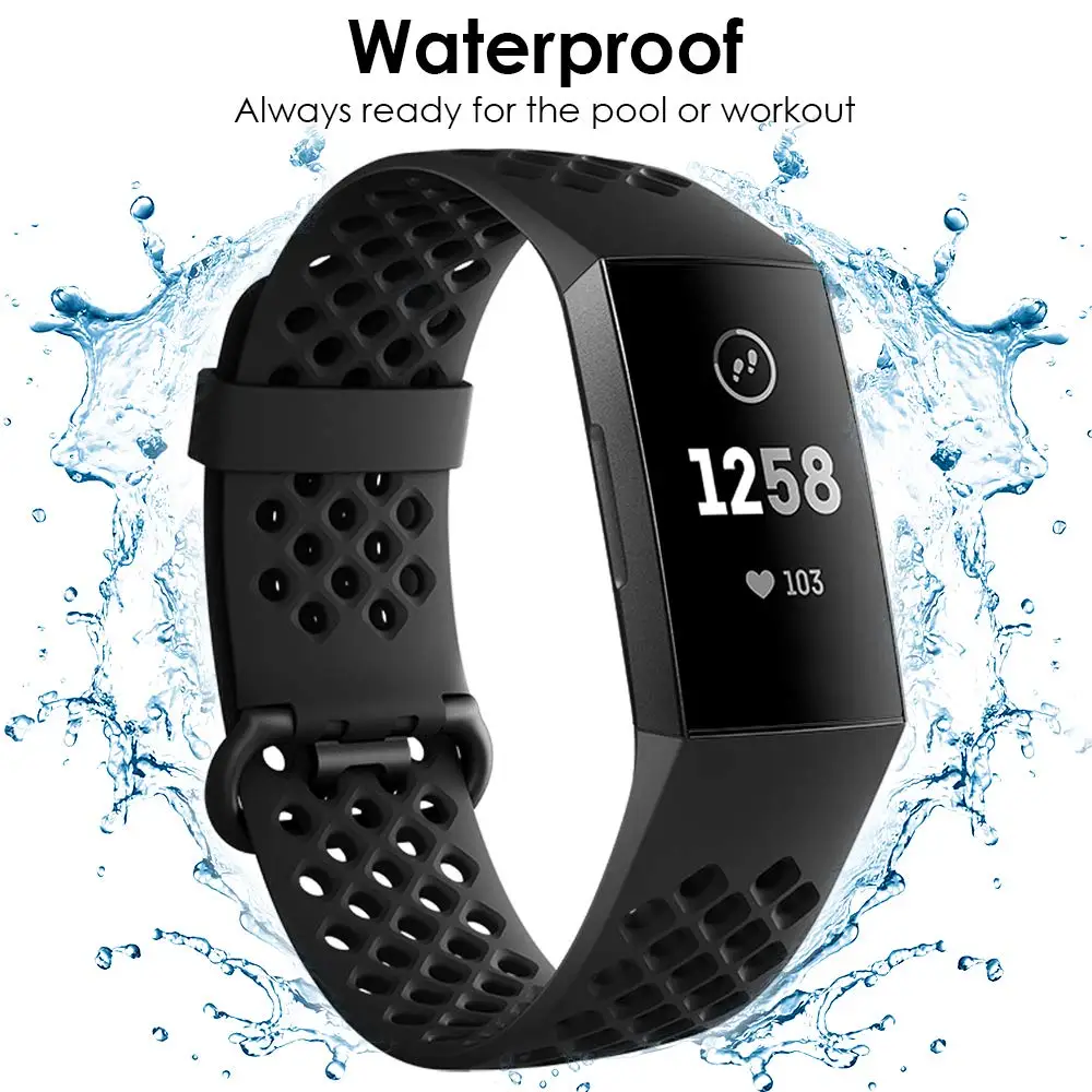 AWINNER аксессуары для Fitbit Charge 3/Charge 3SE ремешок силиконовый водонепроницаемый браслет сменный ремешок для Fitbit Charge 3 ремешок