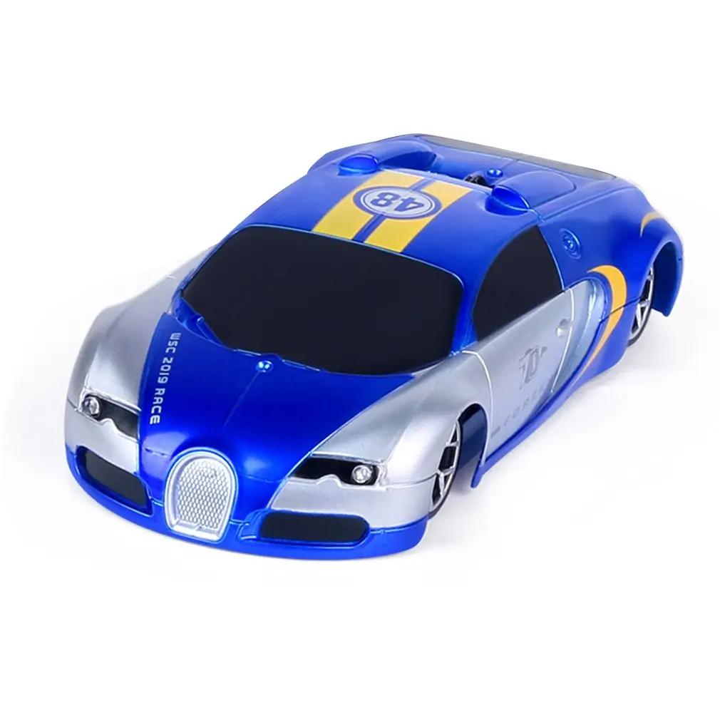 Пульт дистанционного управления скалолазание мини-Игрушечная модель автомобиля беспроводной электрический пульт дистанционного управления гоночный автомобиль потолок вращающийся трюк автомобиль игрушка - Цвет: Синий