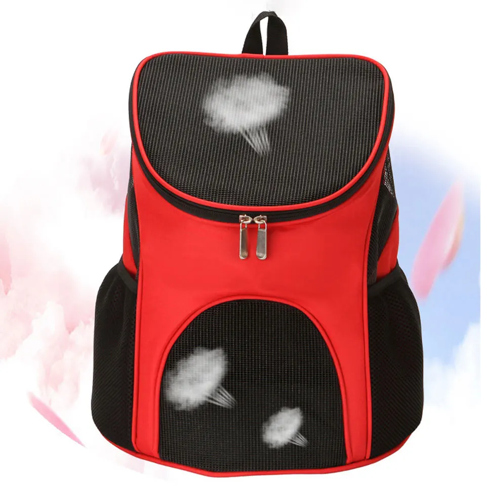 Portable Cat Carrier Dog Pet Backpack Large Space Gridding Breathable Window Travel Pet Puppy Carries Foldable Small Dog Cat Bag-22